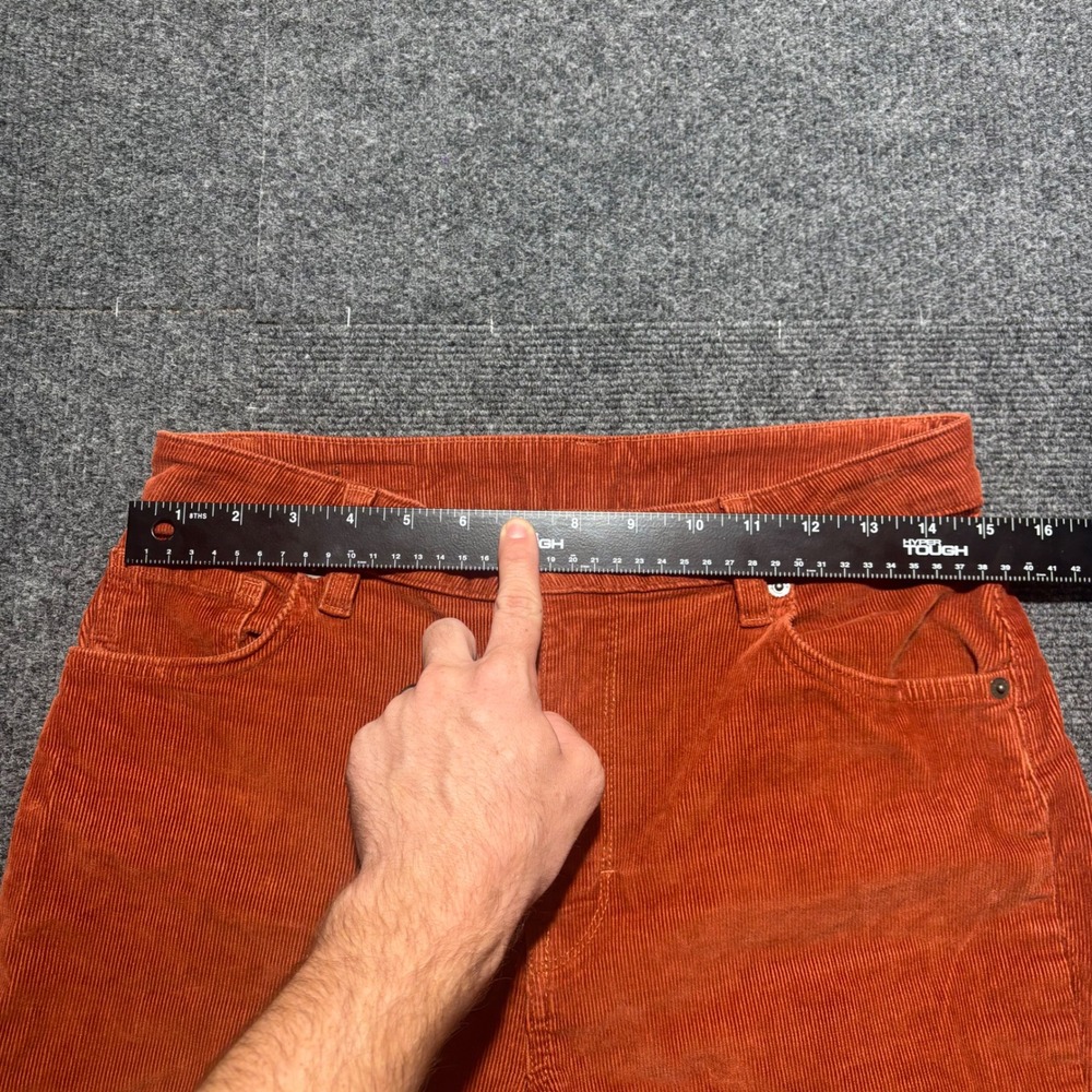 Patagonia Womens Organic Cotton Corduroy Slim Pants Burnt Orange Rust Size 29 - Picture 5 of 8